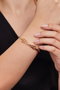 Heliophilia Silver Pulsera de Metal Dorada Ajustable